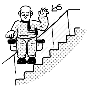 disabled, disability, stairs, lift, chair, elder, elderly